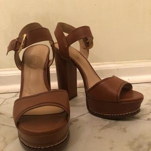 Tan 5in heels. Worn only once.